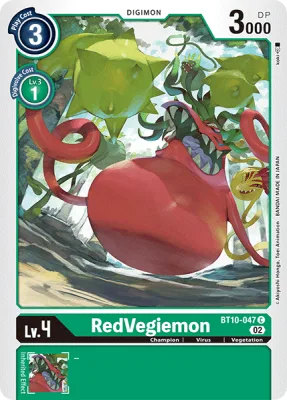 RedVegiemon, Digimon card BT10-047