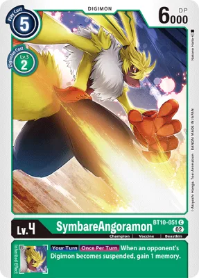 SymbareAngoramon, Digimon card BT10-051
