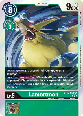 Lamortmon, Digimon card BT10-054