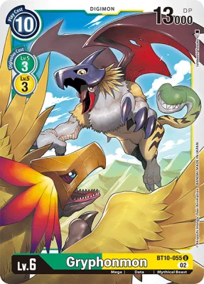 Gryphonmon, Digimon card BT10-055