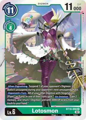 Lotosmon, Digimon card BT10-056