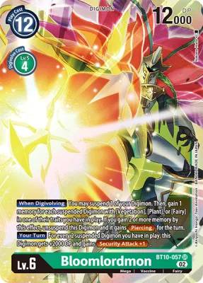 Bloomlordmon, Digimon card BT10-057