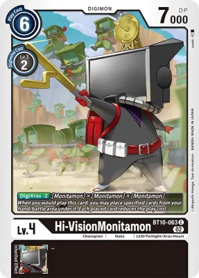 Hi-VisionMonitamon, Digimon card BT10-063