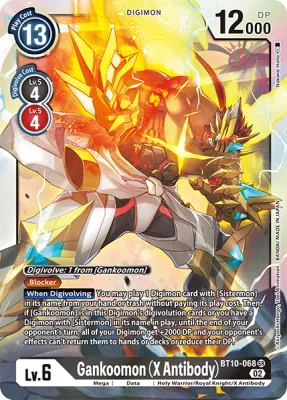 Gankoomon (X Antibody), Digimon card BT10-068