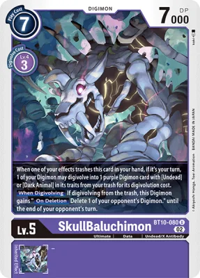 SkullBaluchimon, Digimon card BT10-080