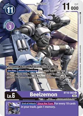 Beelzemon, Digimon card BT10-082