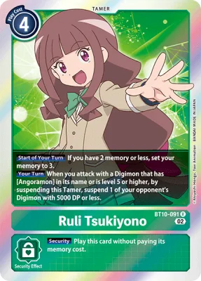 Ruli Tsukiyono, Digimon card BT10-091