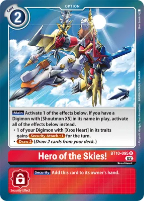 Hero of the Skies!, Digimon card BT10-095