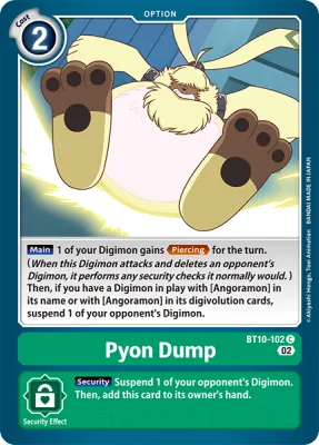 Pyon Dump, Digimon card BT10-102