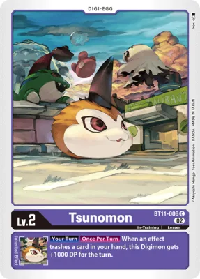 Tsunomon, Digimon card BT11-006