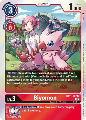 Biyomon, Digimon card BT11-007
