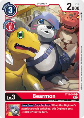 Bearmon, Digimon card BT11-008