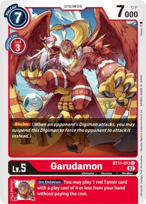 Garudamon, Digimon card BT11-013