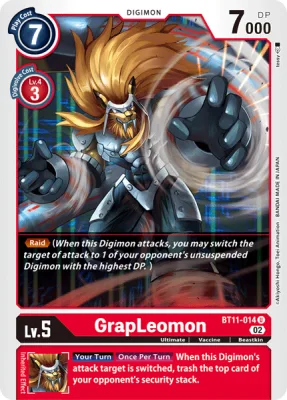 GrapLeomon, Digimon card BT11-014