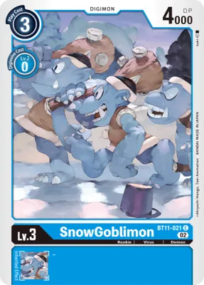 SnowGoblimon, Digimon card BT11-021