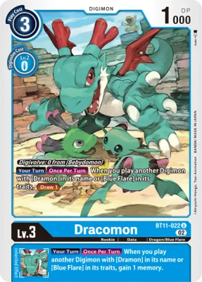 Dracomon, Digimon card BT11-022