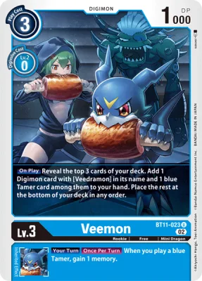 Veemon, Digimon card BT11-023