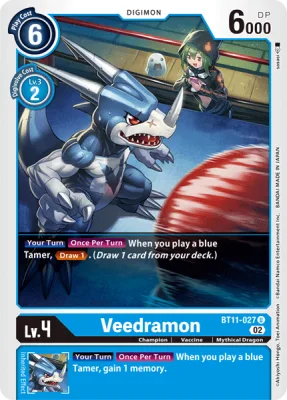 Veedramon, Digimon card BT11-027