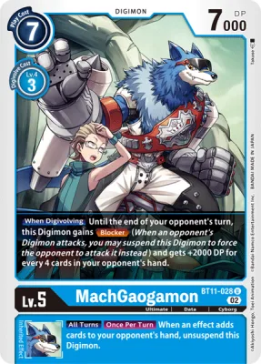 MachGaogamon, Digimon card BT11-028