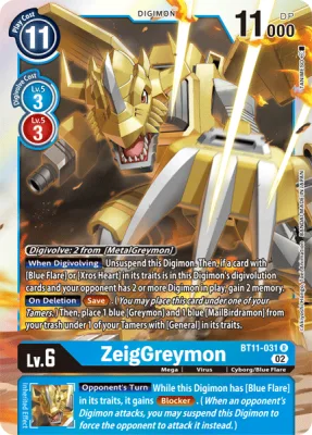 ZeigGreymon, Digimon card BT11-031