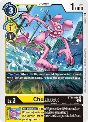 Chuumon, Digimon card BT11-036