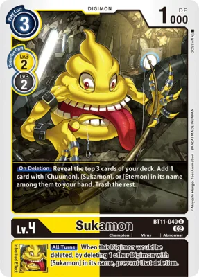 Sukamon, Digimon card BT11-040