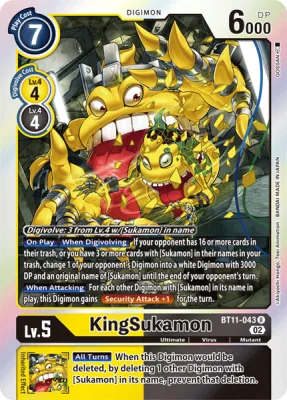 KingSukamon, Digimon card BT11-043