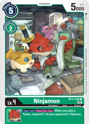 Ninjamon, Digimon card BT11-050