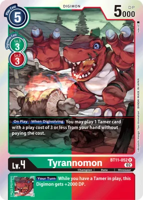Tyrannomon, Digimon card BT11-052
