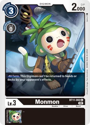 Monmon, Digimon card BT11-060