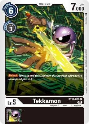 Tekkamon, Digimon card BT11-066