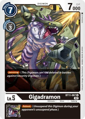 Gigadramon, Digimon card BT11-067