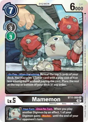 Mamemon, Digimon card BT11-068