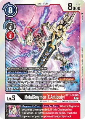 MetalGreymon (X Antibody), Digimon card BT11-069