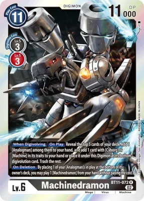 Machinedramon, Digimon card BT11-072