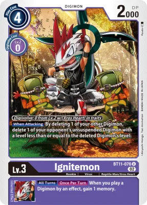 Ignitemon, Digimon card BT11-076