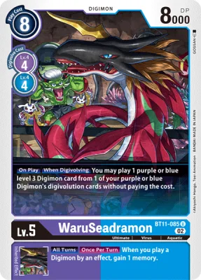 WaruSeadramon, Digimon card BT11-085