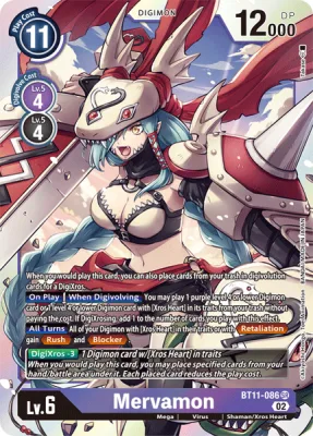 Mervamon, Digimon card BT11-086