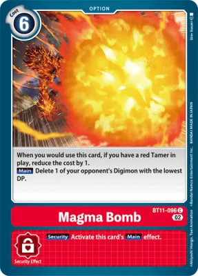 Magma Bomb, Digimon card BT11-096