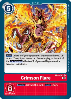 Crimson Flare, Digimon card BT11-097