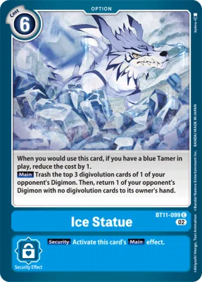 Ice Statue, Digimon card BT11-099