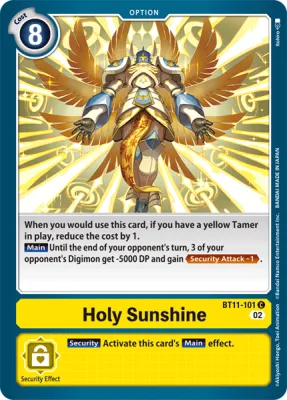 Holy Sunshine, Digimon card BT11-101