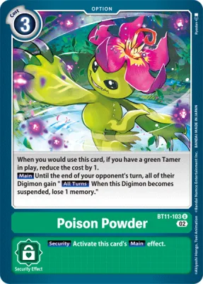 Poison Powder, Digimon card BT11-103