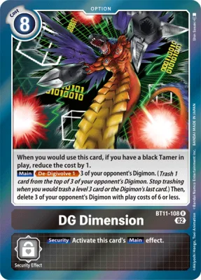 DG Dimension, Digimon card BT11-108