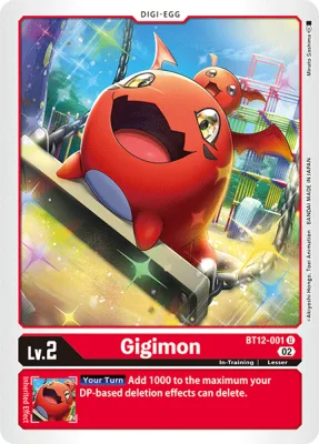 Gigimon, Digimon card BT12-001