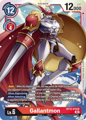 Gallantmon, Digimon card BT12-018