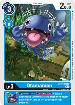 Otamamon, Digimon card BT12-019