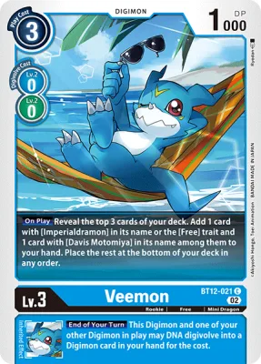 Veemon, Digimon card BT12-021