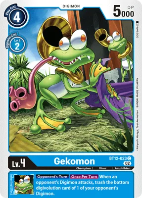 Gekomon, Digimon card BT12-023