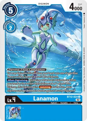Lanamon, Digimon card BT12-024